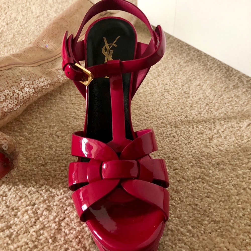 100% YVES SAINT LAURENT TRIBUTE HEELS